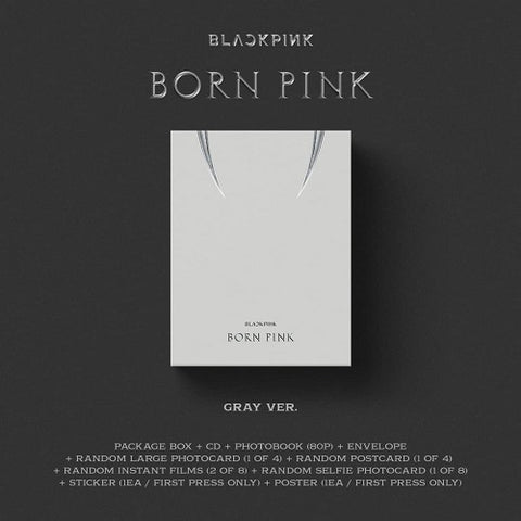 Blackpink BORN PINK (Standard CD Boxset Version C / GRAY) New CD
