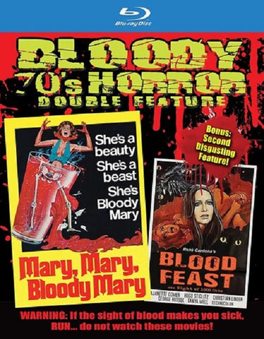 Bloody 70s Horror Mary Mary Bloody Mary + Rene Cardonas Blood Feast Blu-ray DVD
