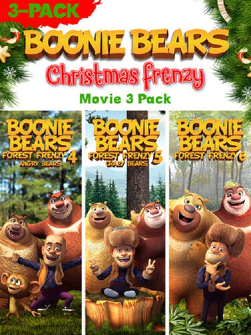 Boonie Bears Christmas Frenzy 4 5 6 3 Pack Four Five Six New DVD