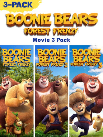 Boonie Bears Forest Frenzy 1 2 3 Pack One Two Three New DVD