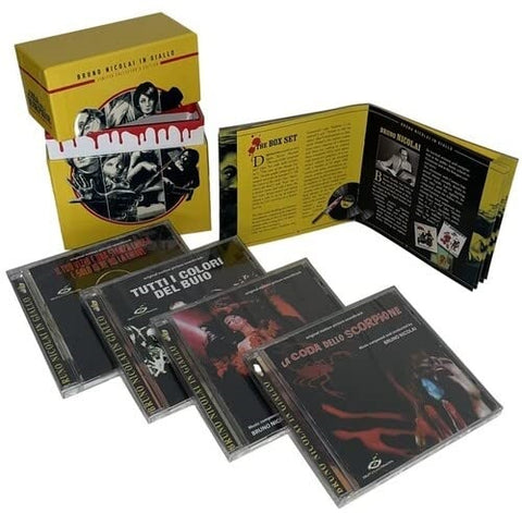 Bruno Nicolai In Giallo 4 Disc New CD