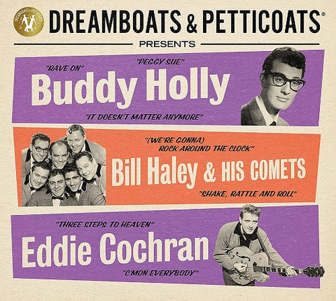 Buddy Holly Bill Haley his Comets Eddie Cochran Dreamboats Petticoats New CD