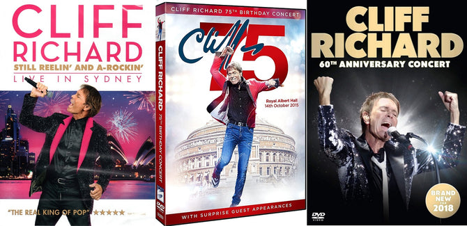 Cliff Richard 60th Anniversary Concert + 75th Birthday + Live in Sydney R4 DVD