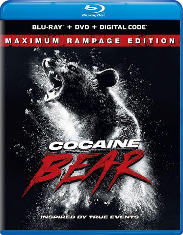 Cocaine Bear (Keri Russell Margo Martindale) New Blu-ray + DVD + Digital
