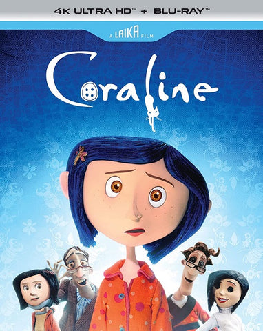 Coraline (Dakota Fanning Teri Hatcher Jennifer Saunders) 4K Mastering Blu-ray