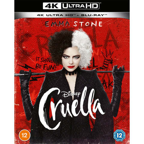 Cruella 4K Ultra HD (Emma Stone) Region B Blu-ray + Slip Cover NEW