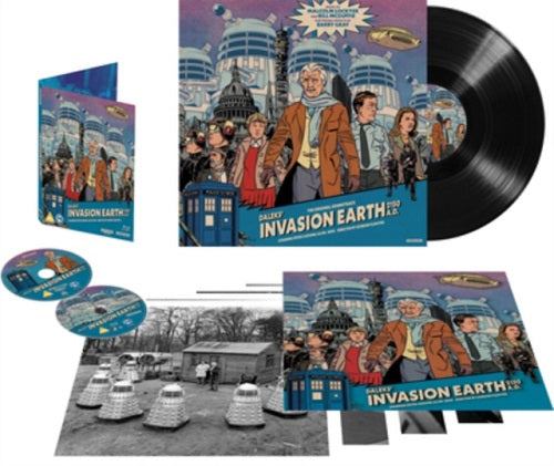 Daleks Invasion Earth 2150 AD Vinyl Collectors Edition 4K Ultra HD Reg B Blu-ray