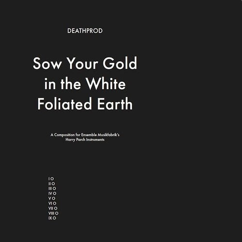 Deathprod Sow Your Gold in the White Foliated Earth New CD