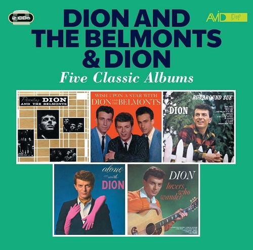 Dion and The Belmonts Dion Five Classic Albums & 5 2 Disc New CD