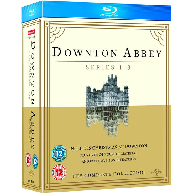 Downton Abbey Series 1 2 3 + Christmas at Downton Abbey Reg B Blu-ray Clearance