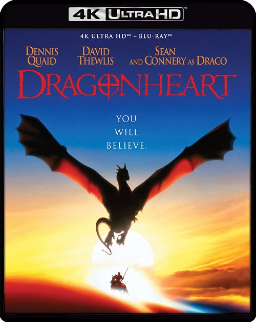 Dragonheart (Dennis Quaid David Thewlis) New 4K Mastering Blu-ray