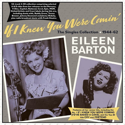 Eileen Barton If I Knew You Were Comin 2 Disc New CD