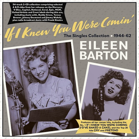 Eileen Barton If I Knew You Were Comin 2 Disc New CD