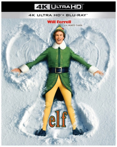 Elf (Will Ferrell Edward Asner James Caan) New 4K Ultra HD Region B Blu-ray