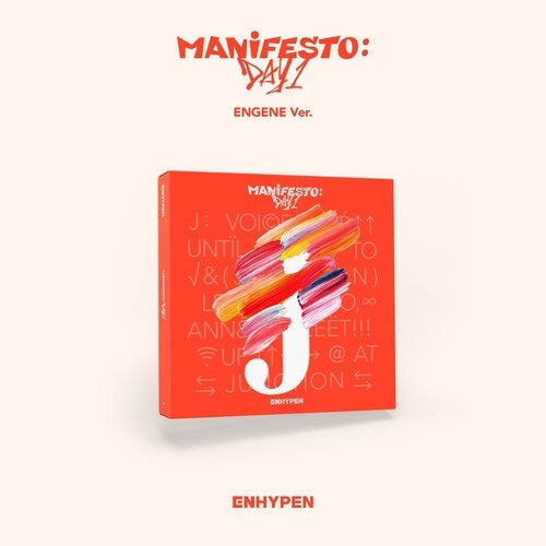 ENHYPEN MANIFESTO DAY 1 J ENGENE Ver CD + Poster + Sticker + Photo Book