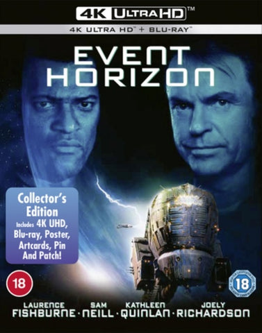 Event Horizon 25th Anniversary New 4K Ultra HD Region B Blu-ray + Steelbook