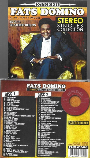 Fats Domino Stereo Singles Collection 2 Disc New CD