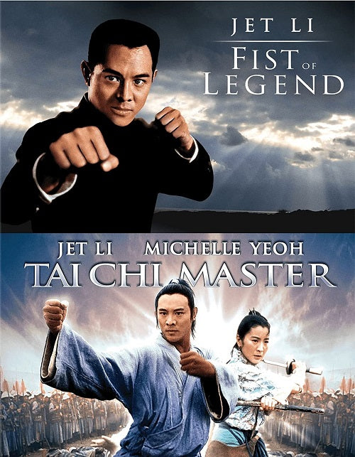 Fist of Legend + Tai Chi Master Jet Li 2 Movie Collection Two New Blu-ray