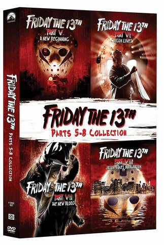 Friday the 13th Parts 5 - 8 Collection V VI VII VIII Deluxe Edition Region 1 DVD