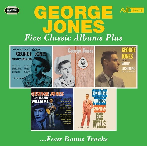 George Jones Five Classic Albums Plus 5 2 Disc New CD