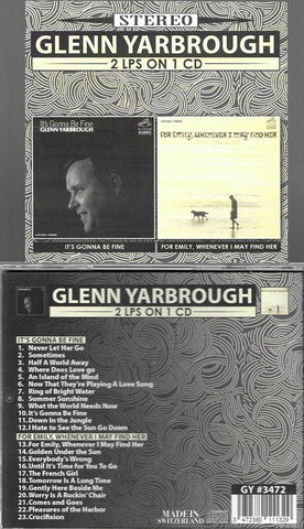 Glenn Yarbrough Its Gonna Be Fine For Emily Whenever I May Find Her 3 Disc CD