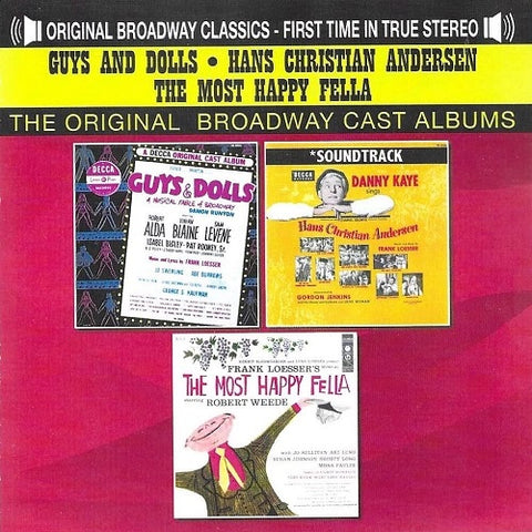 Guys And Dolls Hans Christian Andersen And Most Happy Fella Original Cast & CD