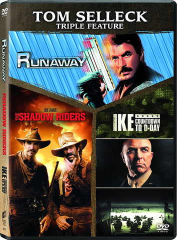 Ike Countdown to D Day + Runaway 1984 + The Shadow Riders Tom Selleck NEW  DVD