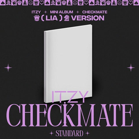 ITZY Checkmate (LIA Ver) New CD + Poster + Sticker + Photo Book + Postcard