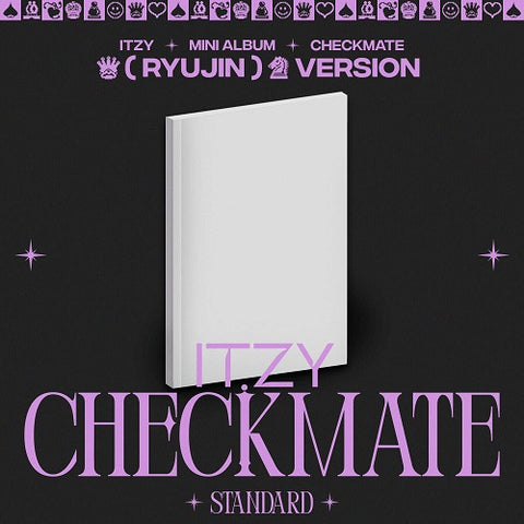 ITZY Checkmate (RYUJIN Ver) New CD + Poster + Sticker + Photo Book + Postcard