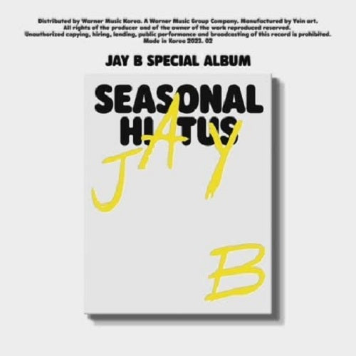 Jay B Seasonal Hiatus New CD + Calendar + Sticker + Photo Book + Poster