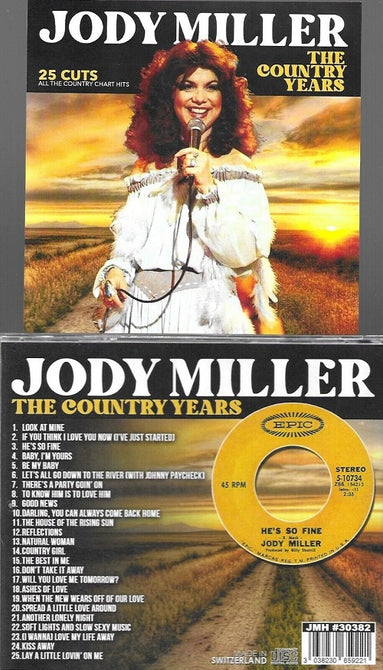 Jody Miller Country Years 25 Cuts All Country Chart Hits New CD