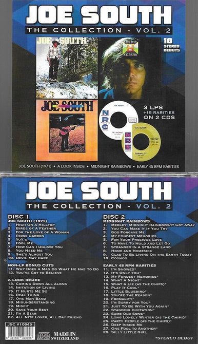 Joe South Collection Volume 2 3 Vol Two Three 2 Disc New CD