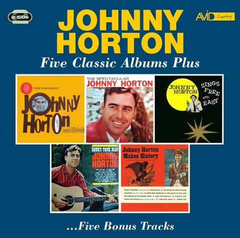 Johnny Horton Five Classic Albums Plus 5 2 Disc New CD