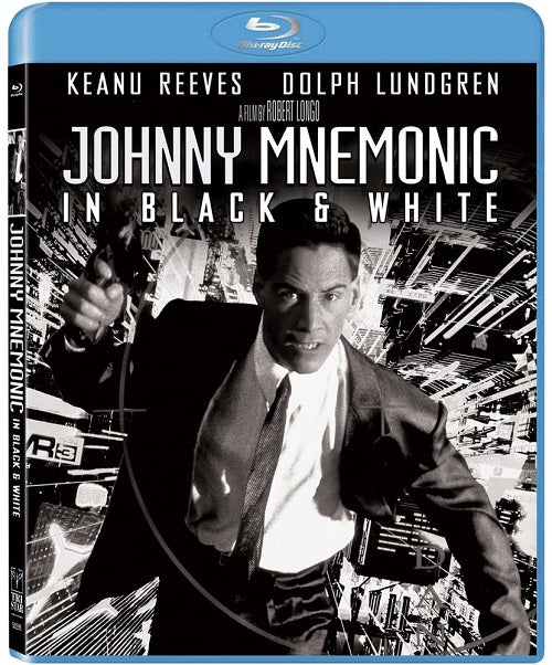 Johnny Mnemonic In Black & White (Keanu Reeves Dolph Lundgren) And New Blu-ray