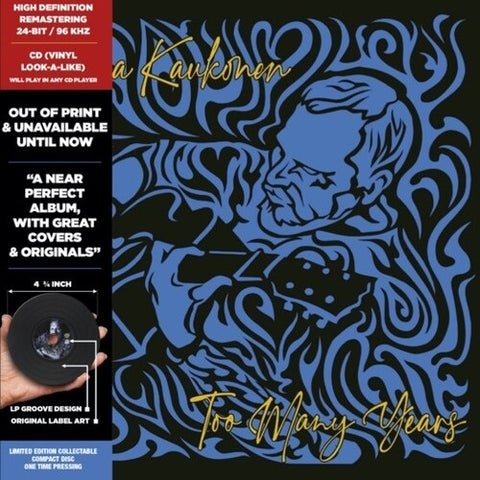 Jorma Kaukonen Too Many Years (rsd) New CD
