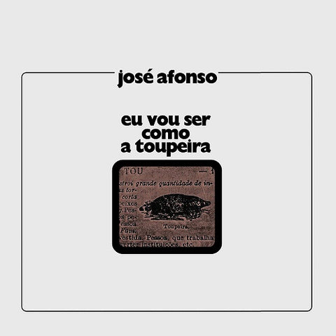 Jose Afonso Eu Vou Ser Como A Toupeira New CD