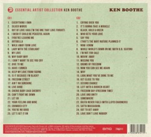 Ken Boothe Essential Artist Collection 2 Disc New CD