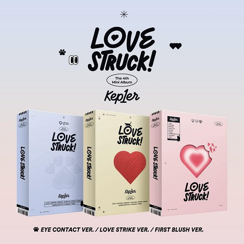 Kep1ER Lovestruck Random Cover New CD + Sticker + Photo Book + Postcard + Poster