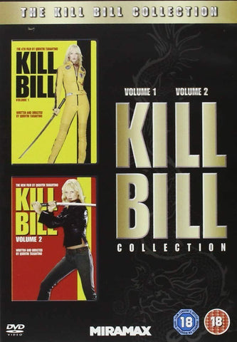 Kill Bill Volume 1 + 2 Kill Bill Collection Region 2 New DVD