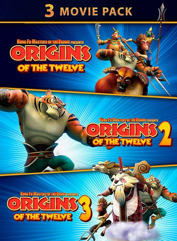 Kung Fu Masters Of The Zodiac Origins Of The Twelve 1 2 3 12 New DVD