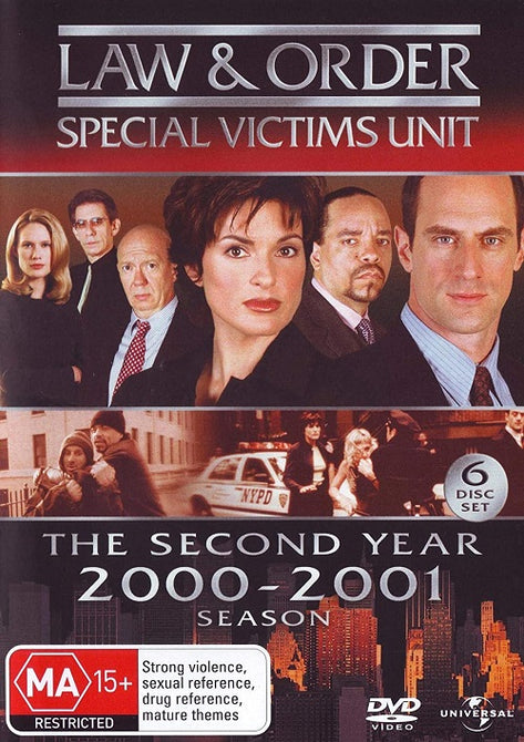 Law and Order Special Victims Unit Year 2 2000 2001 Season Two New Reg 4 DVD SVU