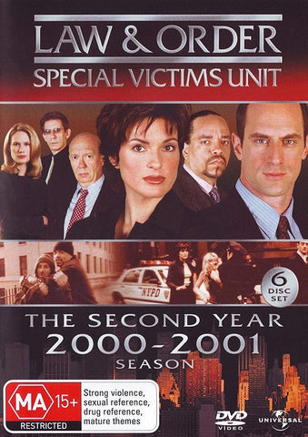 Law and Order Special Victims Unit Year 2 2000 2001 Season Two New Reg 4 DVD SVU