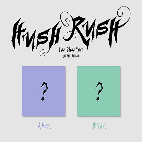 Lee Chae Yeon Hush Rush Radnom Cover CD + Sticker + Poster + Photo Book + Photos