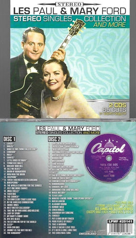 LES PAUL MARY FORD Stereo Singles Collection And More & 2 Disc New CD
