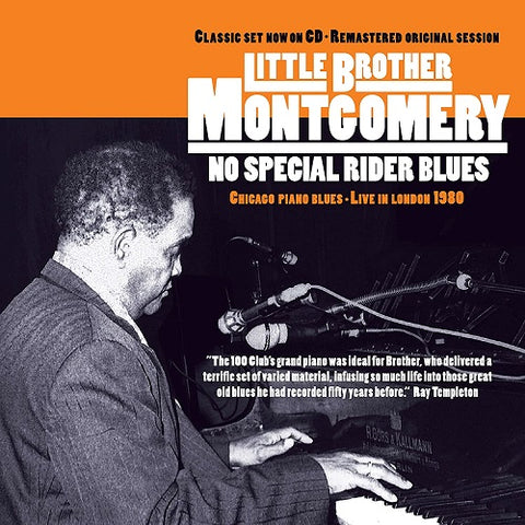 Little Brother Montgomery No Special Rider Blues New CD