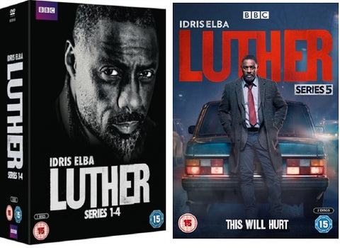 Luther Series 1 2 3 4 5 Season One Two Three Four Five Region 4 DVD Box Set