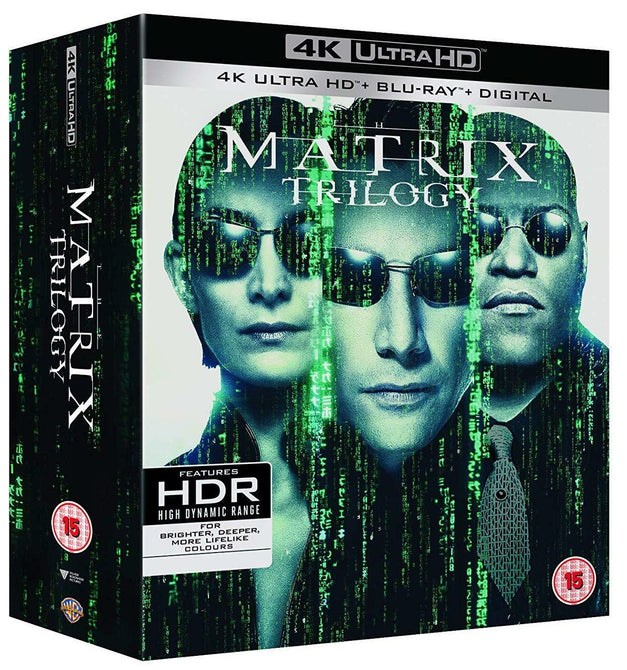 The Matrix Trilogy  Reloaded + Revolutions New 4K Ultra HD Region B Blu-ray