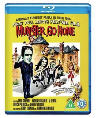 Munster Go Home (Fred Gwynne Yvonne De Carlo) New Region B Blu-ray