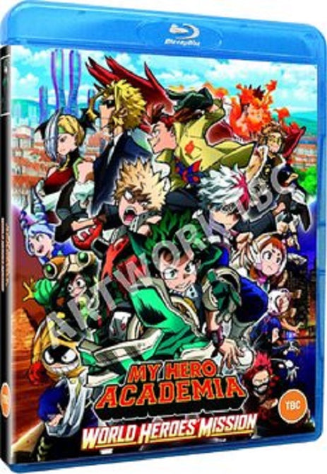 My Hero Academia World Heroes Mission New Region B Blu-ray + DVD + Steelbook