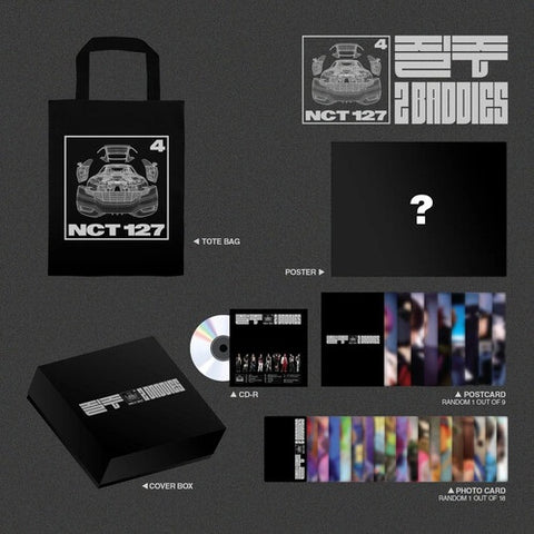 NCT 127 2 Baddies Tote Bag Deluxe Edition Two New CD